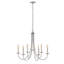 Simple Sweep 6-Light Candle Style Classic/Traditional Chandelier-64100201