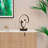 Abstract Art 12W LED Table Lamp 11" - 3000K Warm Light- Abstract Design in Matte Black