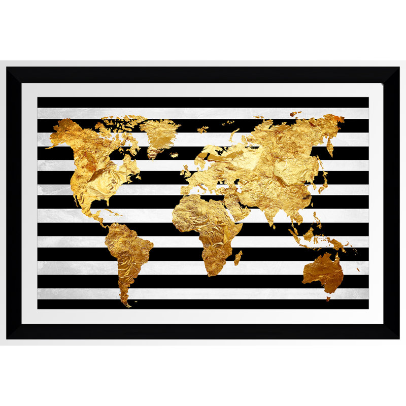 «Solid Gold 2», impression, H 27,5 po x l 39,5 po, Encadré acrylique, Tapis transparent