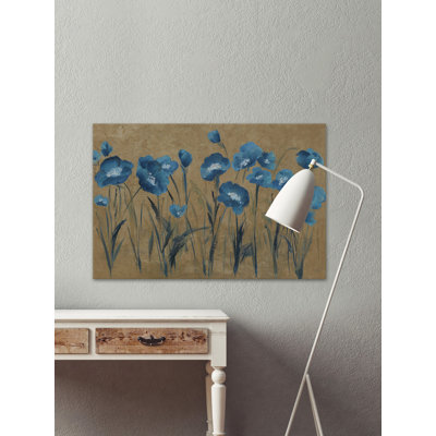 Fleurs bleues V - reproduction sur toile