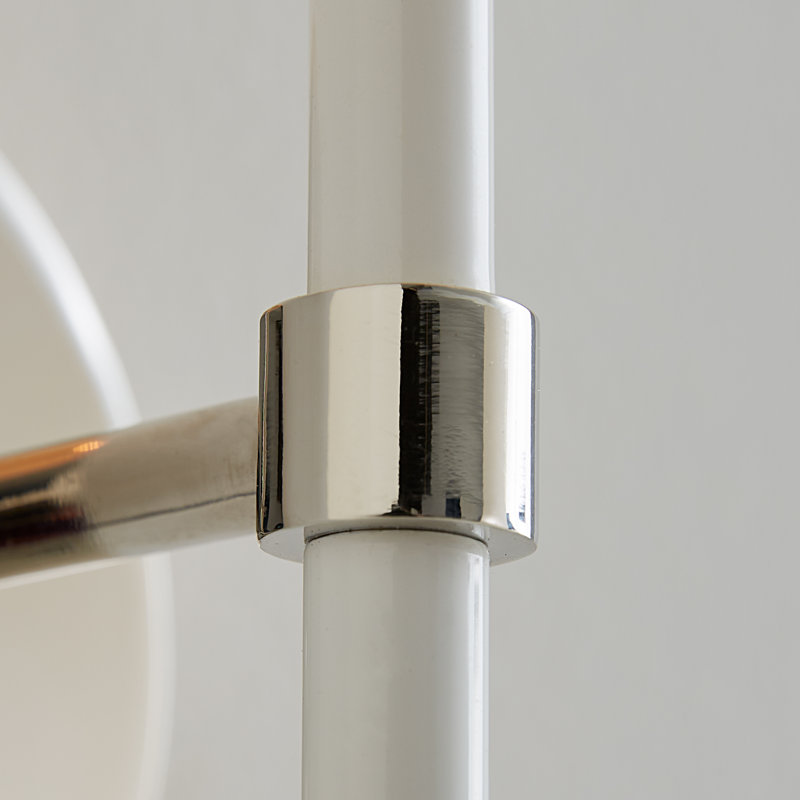 Monroe 1 - Light Armed Sconce, Polished Nickel GW