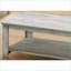 Ensemble de 3 tables basses et tables de bout en stratifié gris pour le salon, style transitionnel avec rangement supplémentaire-263835863
