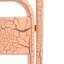 2 tabourets de bar d'extérieur en fer, finition craquelée mate, orange, assise confortable, 2 tabourets en fer, lambris moderne pour