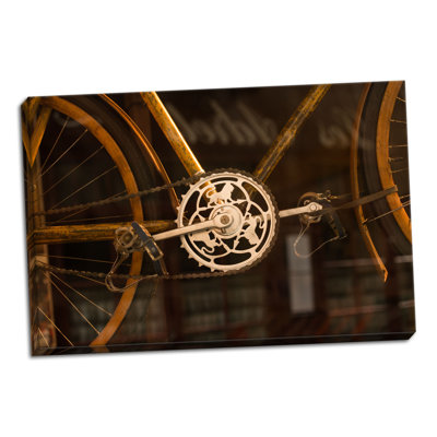 « rétro bicycle », reproduction de photo sur toile tendue