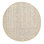 Tapis blanc cassé en jute tissé à la main à plat avec motif de chevrons Jaunius