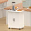 Îlot de cuisine sur roulettes avec chariot de rangement pour armoire de cuisine, petits îlots portatifs pour la cuisine, buffet pour armoire à café avec portes de grange et roues pour la salle à manger, la salle de bain et la cuisine