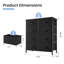 Commode de chambre à coucher avec commode haute 8 tiroirs-1581355911