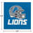 NFL Detroit Lions 9" Paper Plate And 6.5" Napkin Party Kit 48 Count
