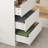 Closet Island With 15 Drawers, Armoire Wardrobe Bedroom Closet with Glass Top, White
