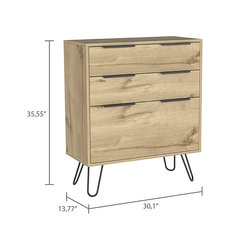 Commode à trois tiroirs