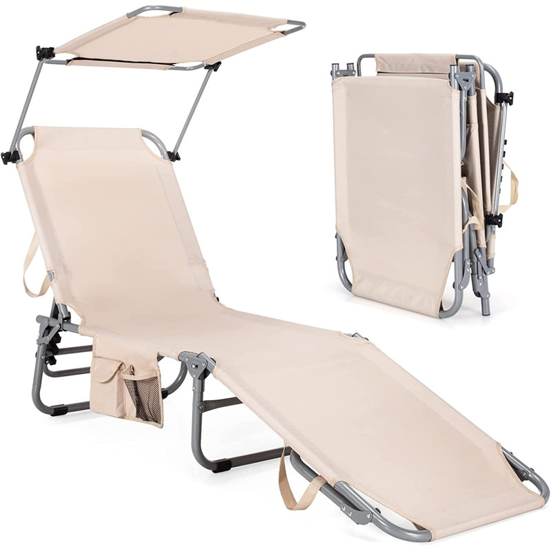 Arslaan 56 cm Long Single Chaise, Beige