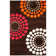 Faye Polka Dots Handmade Tufted Dark Brown Area Rug