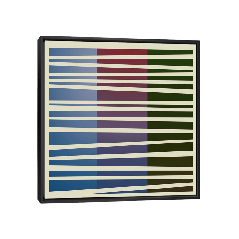 Albree Modern Dusk Concept, impression sur toile, H 18 po x l 18 po x P 1,5 po, Toile avec cadre noir, Pas de tapis
