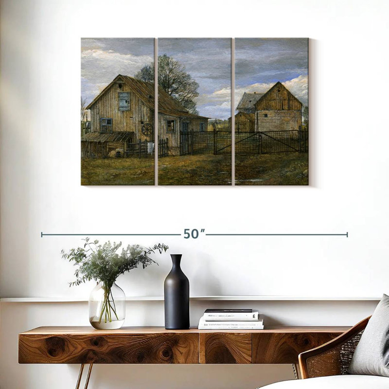 Lilie Rustic Barn, 24" H x 38" W