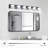 6- Dimmable Vanity Lights - Black, Modern Design For Bath Wall, Rotatable, Energy Saving, Easy Install Black Bathroom Led 6 Lights, Dimmable, Comfortable Source, Saving-1967526892-1967526893-1967526895