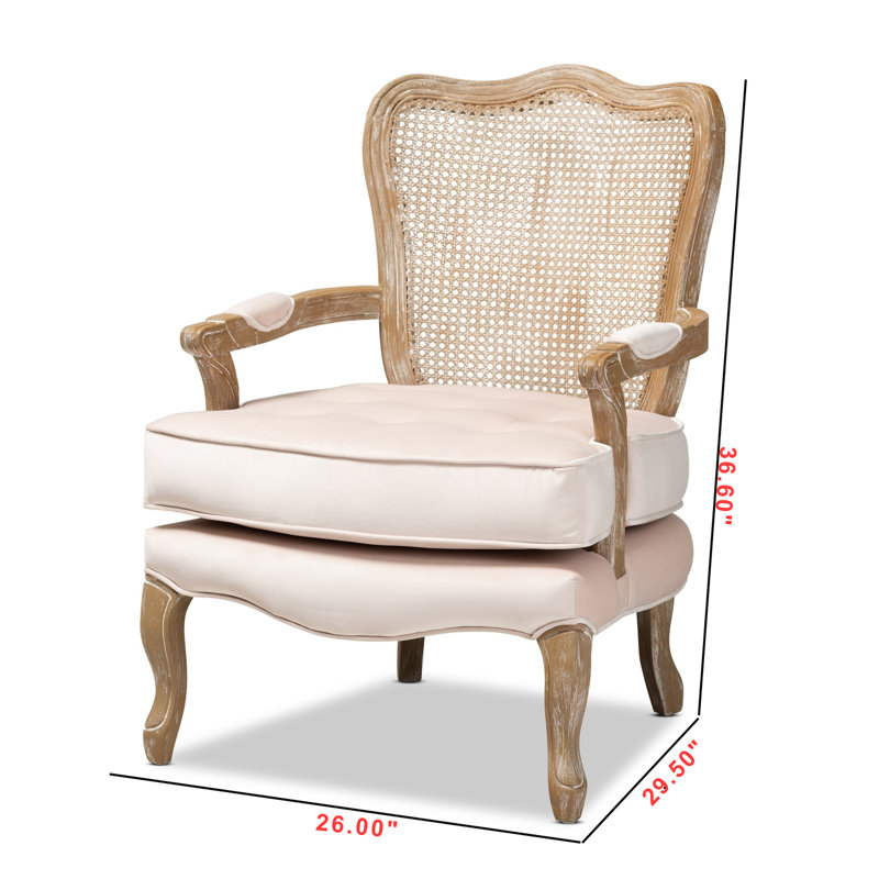 Fauteuil Abington, Beige clair