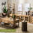 Retro Solid Wood Rectangular Coffee Table-1014535512