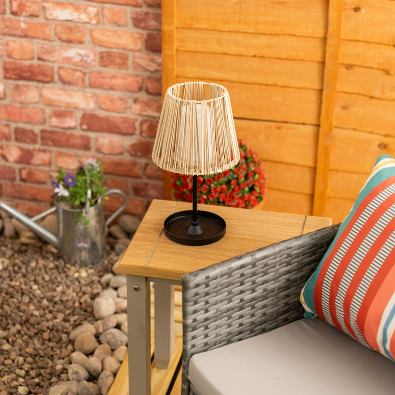Toshia 32cm Solar Powered Integrated LED Outdoor Table Lamp