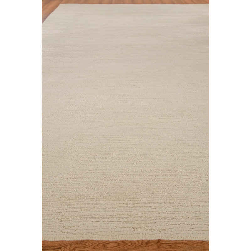 Hand Knotted Area Rug in Ivory
