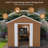 Heavy-Duty Metal Storage Shed With Windows, Lockable Door & Ventilation - Weatherproof Outdoor Garden Shed For Backyard, Lawn, And Tool Organization,Without Floor