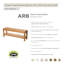 Banc de douche en teck-64289950