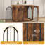 Dog Crate Furniture, 68 cm Wooden Dog Crate, Indoor Kennel for Small Dogs, End Side Table Animal Crates, Anti-Chew, Anti-Escape, Arched Door Design -635253332