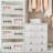 8 Pcs Linen Closet Organizers And Storage Foldable Clothing Bins Large Foldable Box With Window Storage Baskets For Closet Shelf Clothes Jeans Toys Organization, Beige