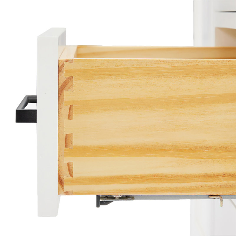 42" Single Bathroom Vanity Base only, Matte Black, White
