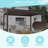 Metal Frame Freestanding Patio Pergola Outdoor Louvered Roof Pergola for Patio-104989219