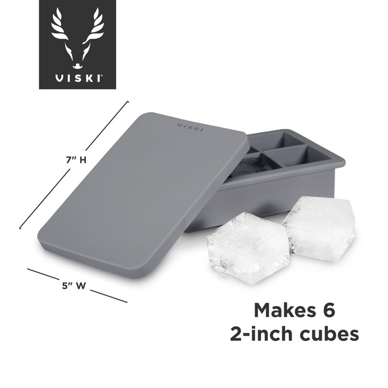 Chef Craft 15-Cube Silicone Ice Cube Tray - Makes Large 1.25 Easy