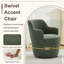 Fauteuil demi-tonneau pivotant 360 avec repose-pieds 360-403601796