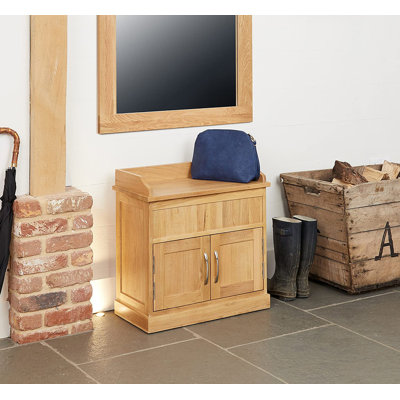 Solid Wood Storage Bench