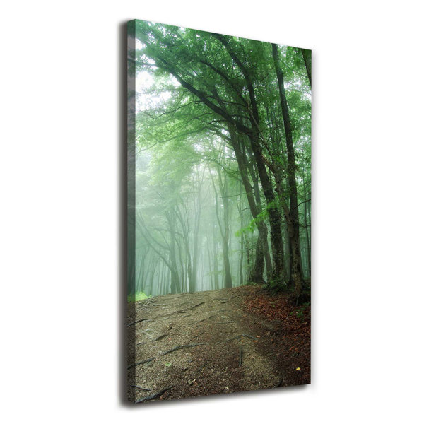 Union Rustic Fog In The Forest - Wrapped Canvas Art Prints | Wayfair.co.uk