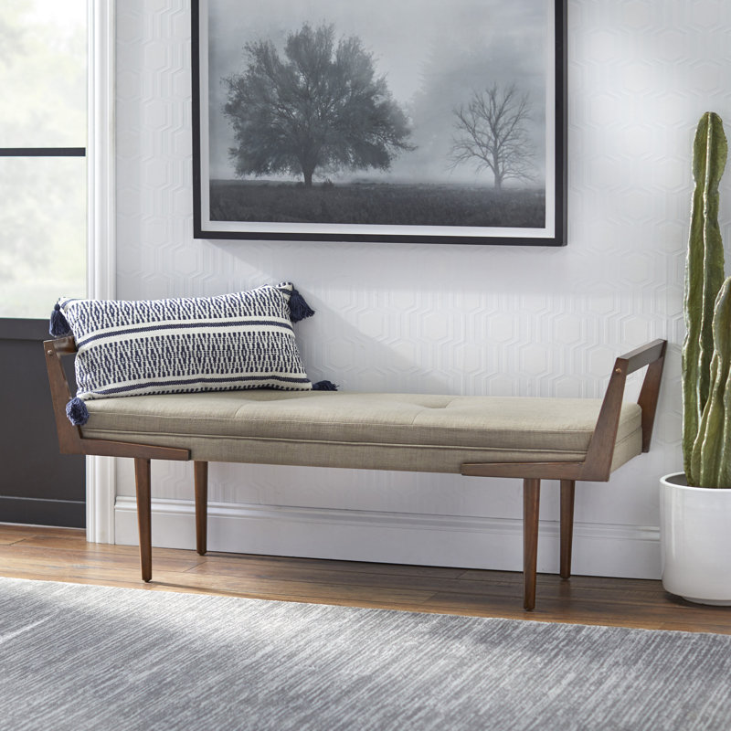 Banc rembourré Stewartville, Taupe