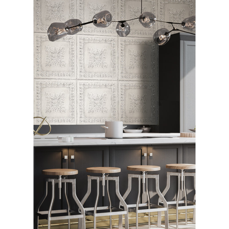 Rouleau de papier peint Restored L 396 pi x l 20,5 po, L 396 pi x l 20,5 po, Blanc