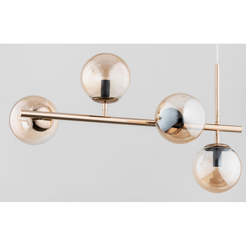 Saiyara - Light Metal Sputnik Pendant, Gold