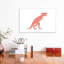 Geometric Dino T-Rex - impression d'art graphique-52798108-52798090