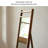 Retro Rectangular Black Walnut Full-Length Mirror