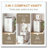 Flip-top Vanity Table,Compact/Mini Vanity,Mirror-integrated Dressing Table