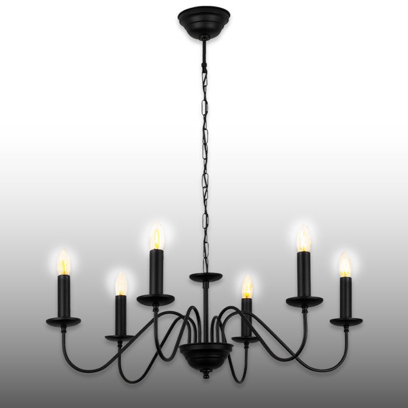 Bougie à hauteur réglable / lustre de style traditionnel