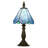 1 - Light7 inch blue Tiffany Table Lamp,Handcrafts Stained Glass Style Table Light-365918200