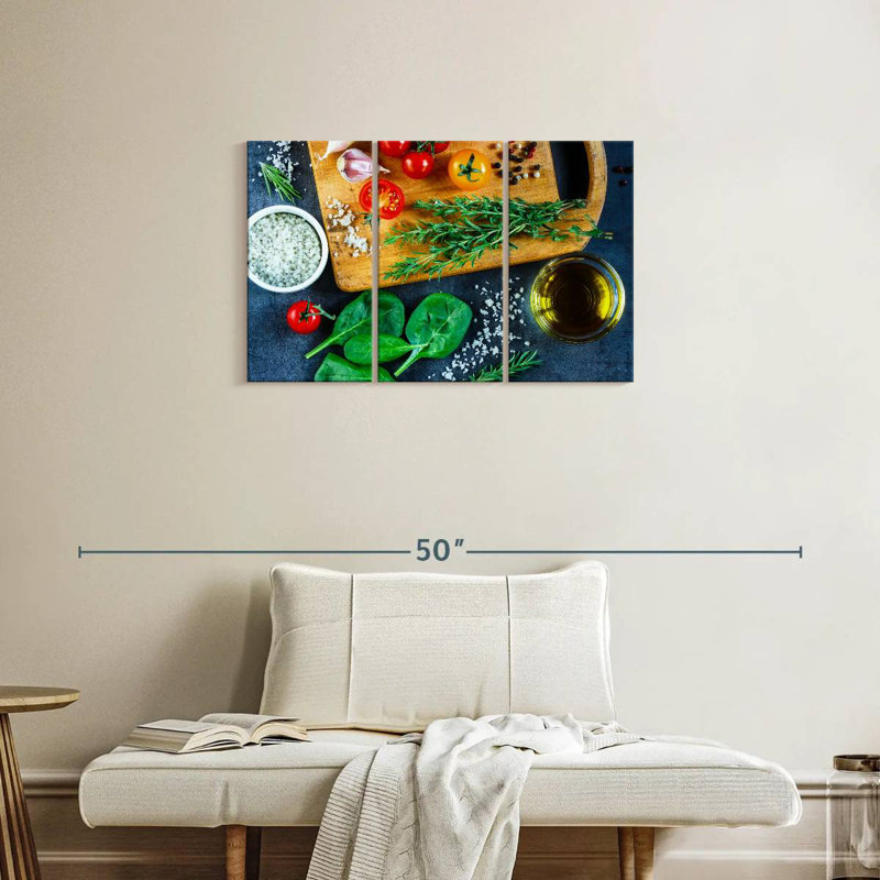 Yarlin Red And Green Vegetables, 20" H x 33" W