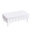  Table basse à plateau relevable avec 2 tiroirs et plateau pliable, compartiment de rangement dissimulé, table centrale réglable, blanc-211523897