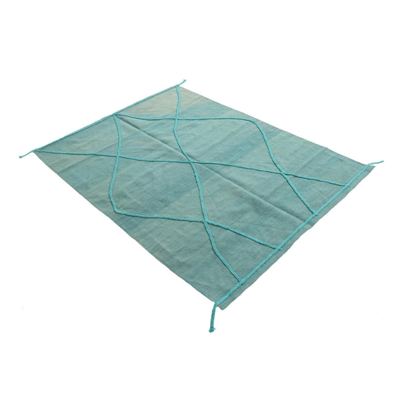 Tapis bleu sarcelle Julian
