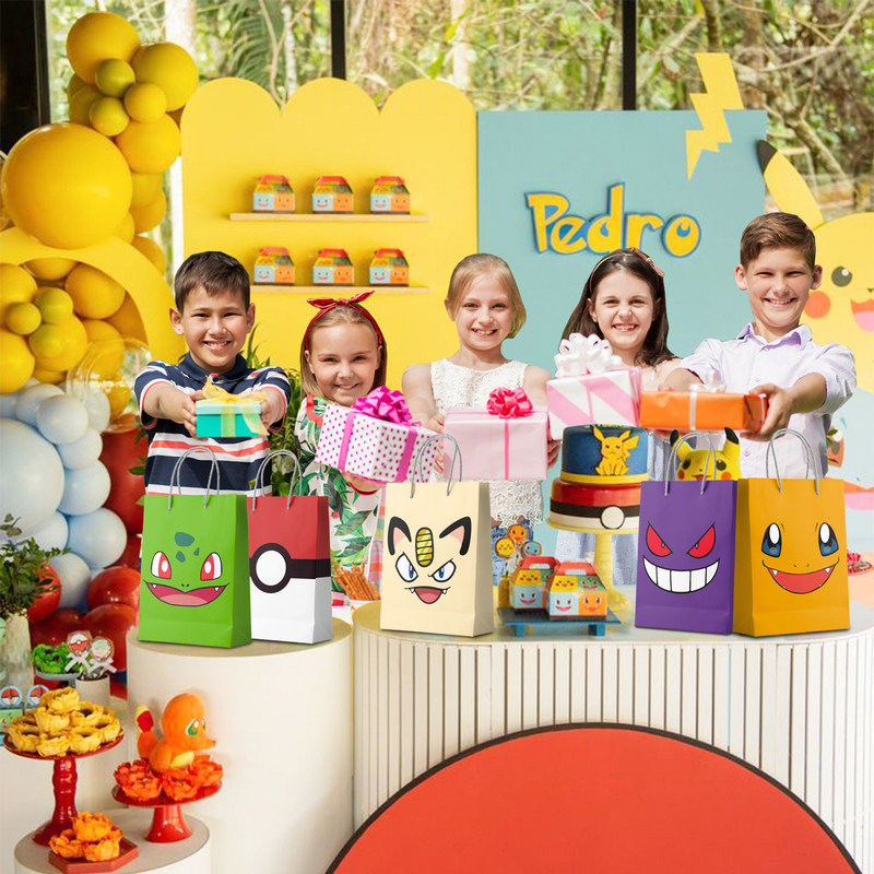 Ensemble de sacs-cadeaux pour enfants, pokachu et cadeaux pour enfants, 24 pièces