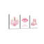3 Piece Wrapped Canvas Wall Art