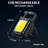 Keychain Work Light Keychain Flashlights 4 Light Modes,Keychain Light Emergency Light with Folding Bracket Bottle Opener for Fishing,Camping and Walking 2Pack
