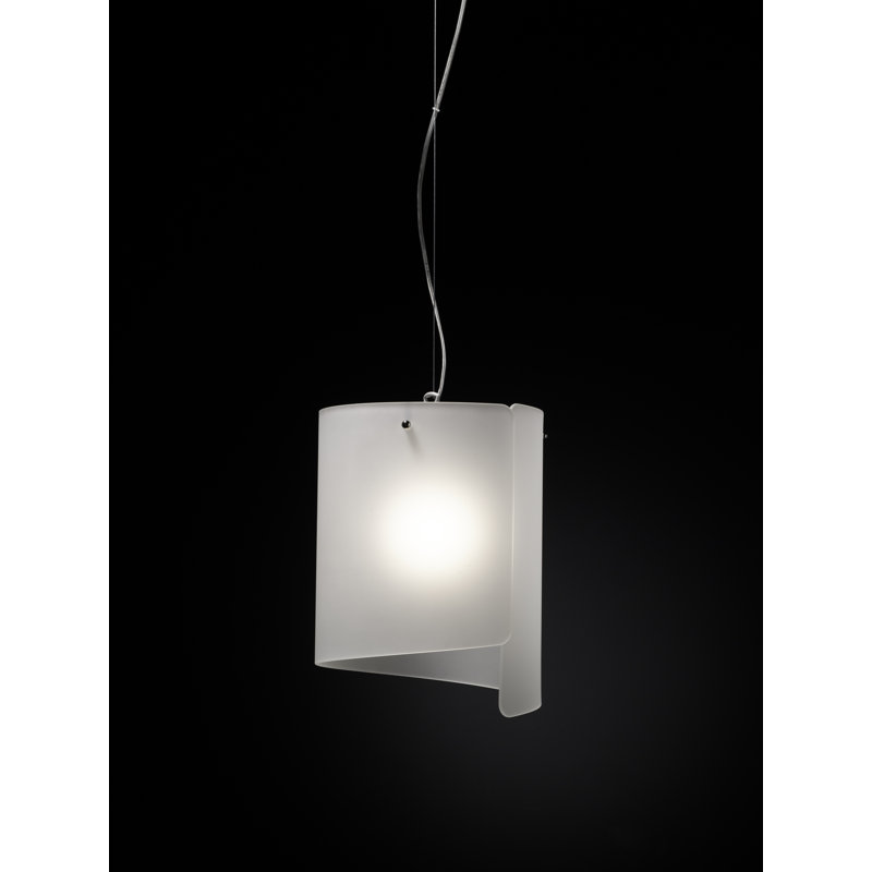 Papiro 1 - Light Cylinder Pendant, Satin crystal