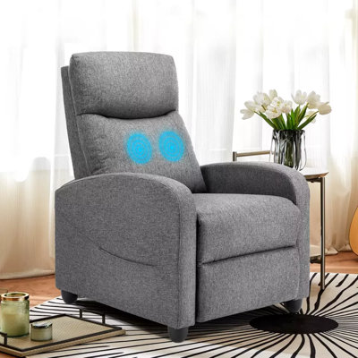 Recliner Chair Massage Sofa, Theater Seat, Lumbar Support, Adjustable Backrest