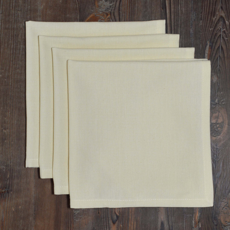 Aderonke Cotton Square Napkin, Cream